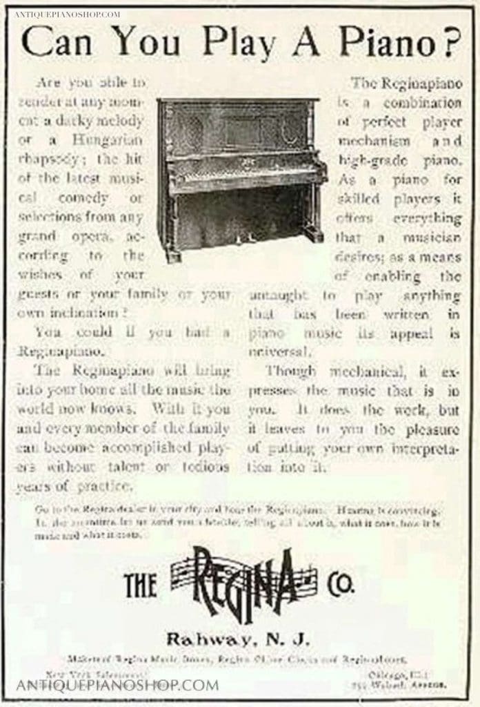 Regina – Antique Piano Shop, Inc.