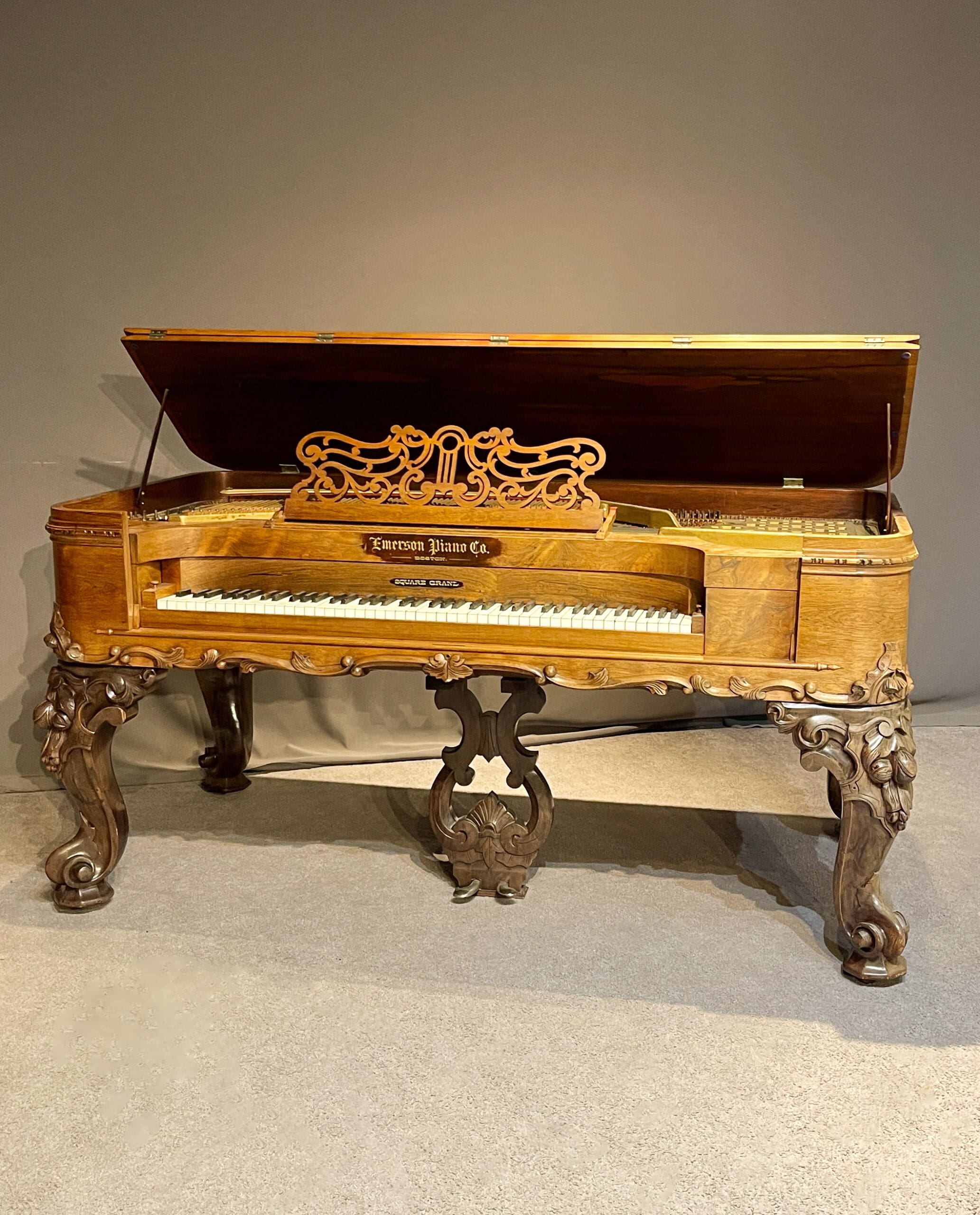 Emerson Victorian Style Square Grand Piano - Antique Piano Shop, Inc.