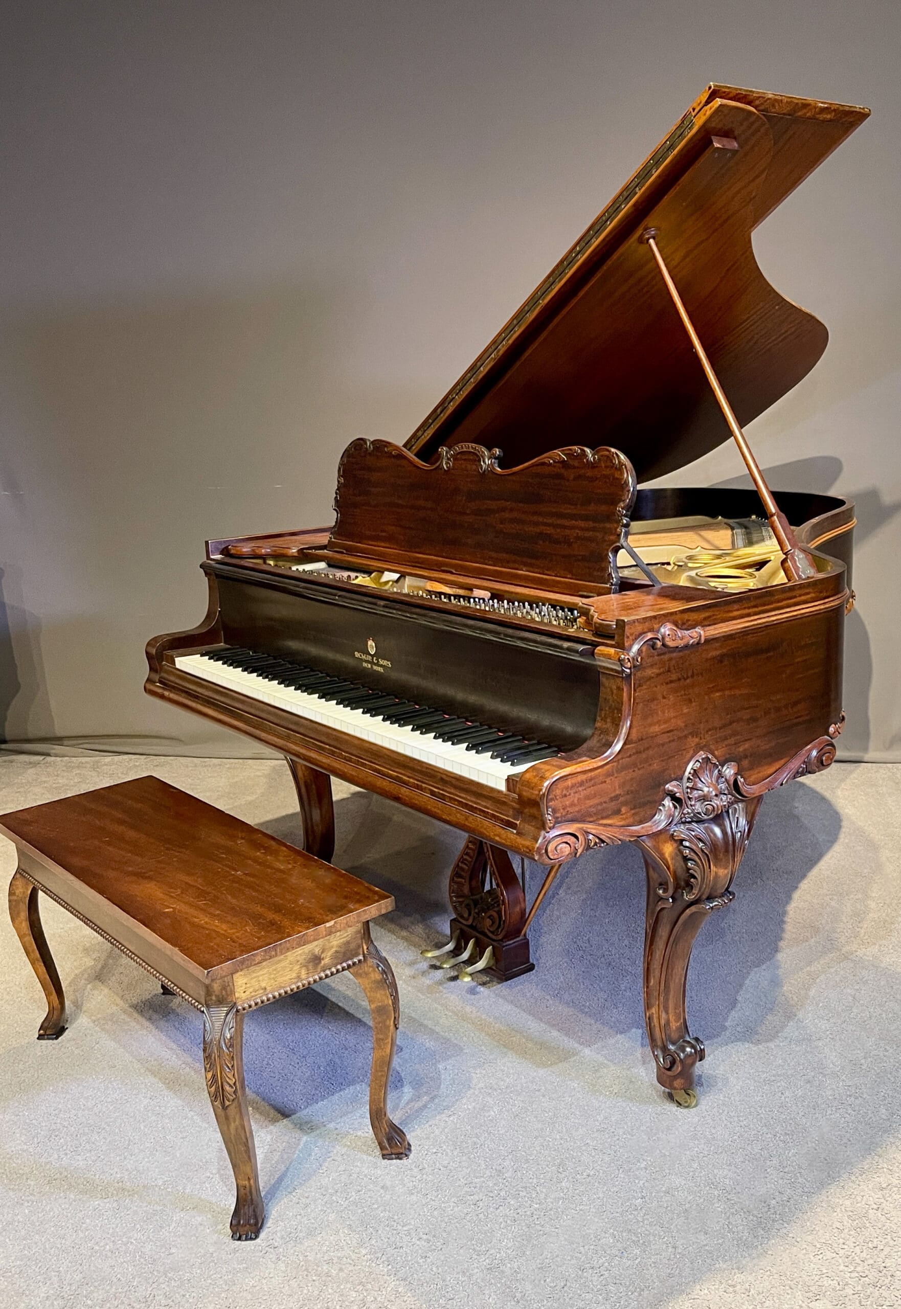 Paul G. Mehlin & Sons Louis XV Grand Piano - Antique Piano Shop, Inc.