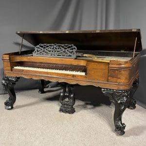 J & C Fischer Rococo Style Victorian Square Grand Piano