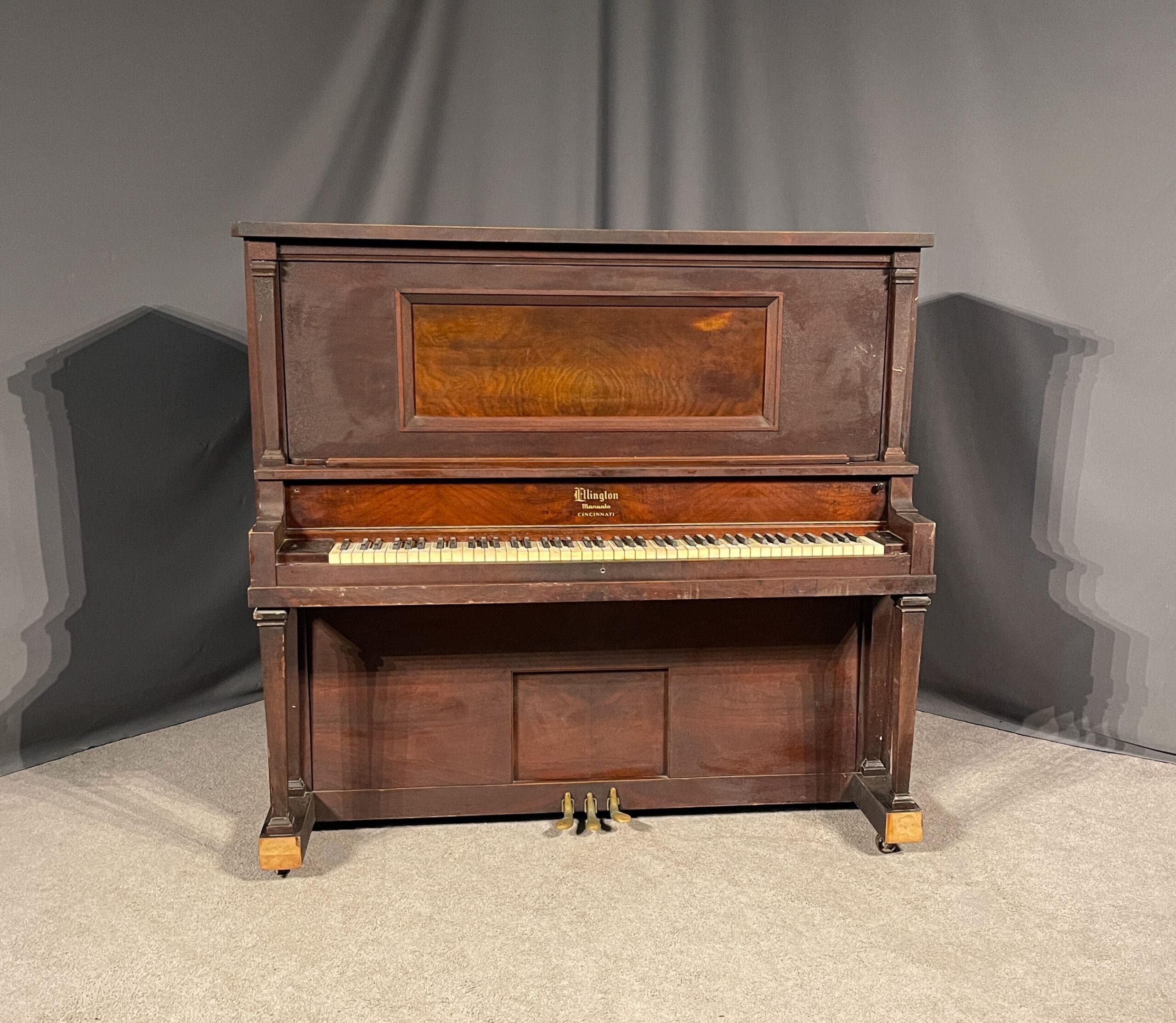 ELINGTON アップライトピアノ Walnut Ellington Upright Piano - Antique Piano Shop, Inc.