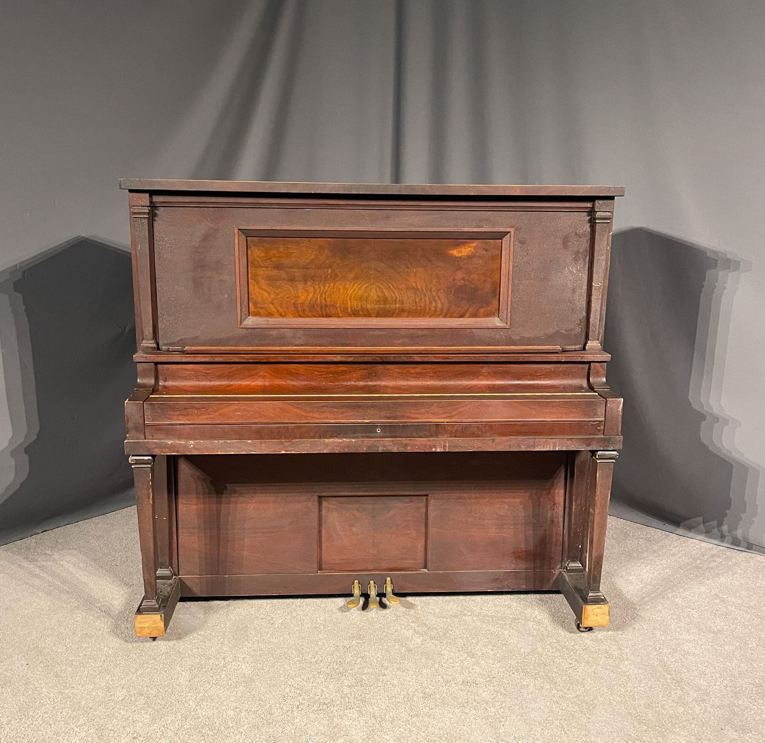 Walnut Ellington Upright Piano - Antique Piano Shop, Inc.