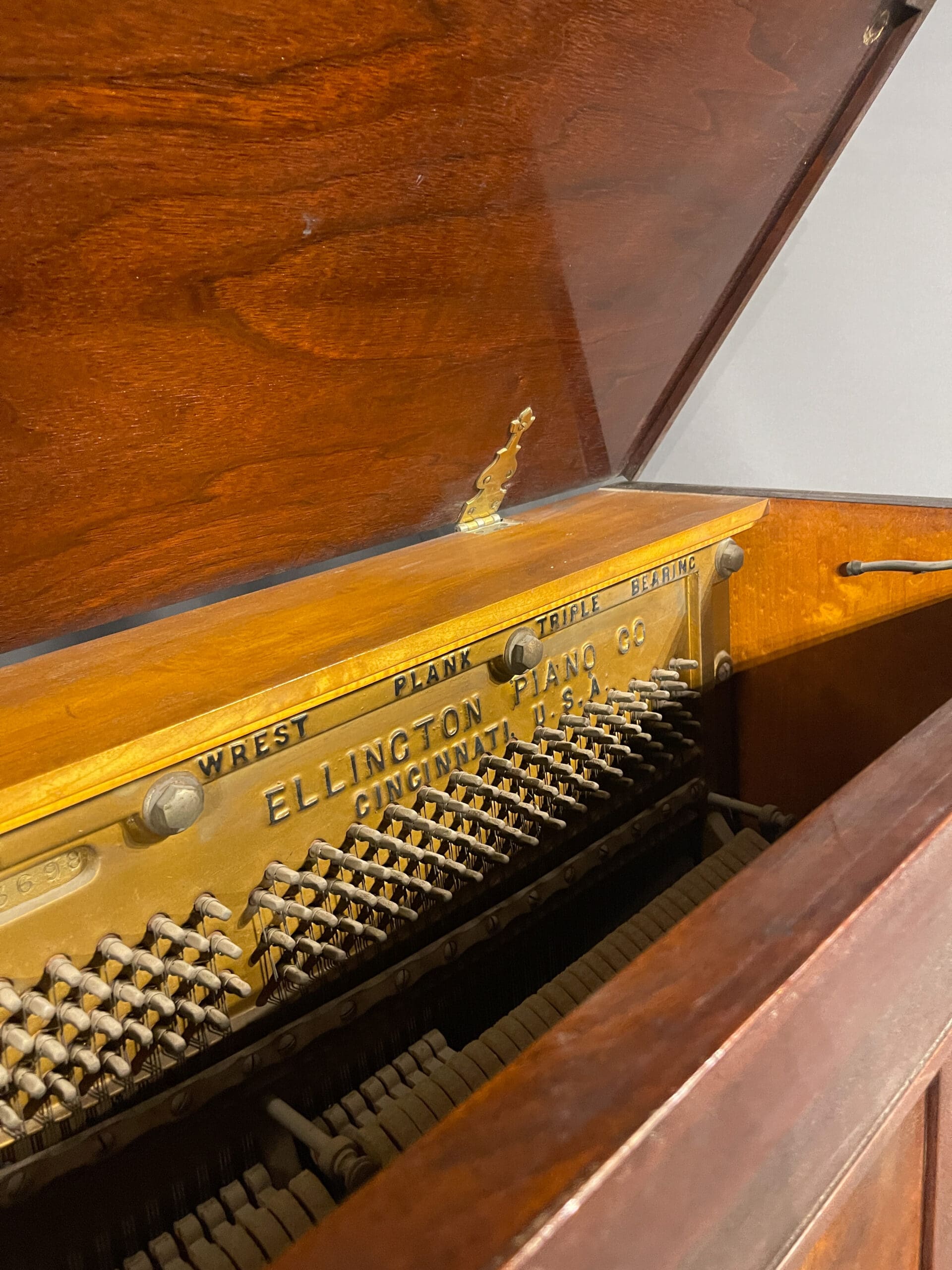 Walnut Ellington Upright Piano - Antique Piano Shop, Inc.