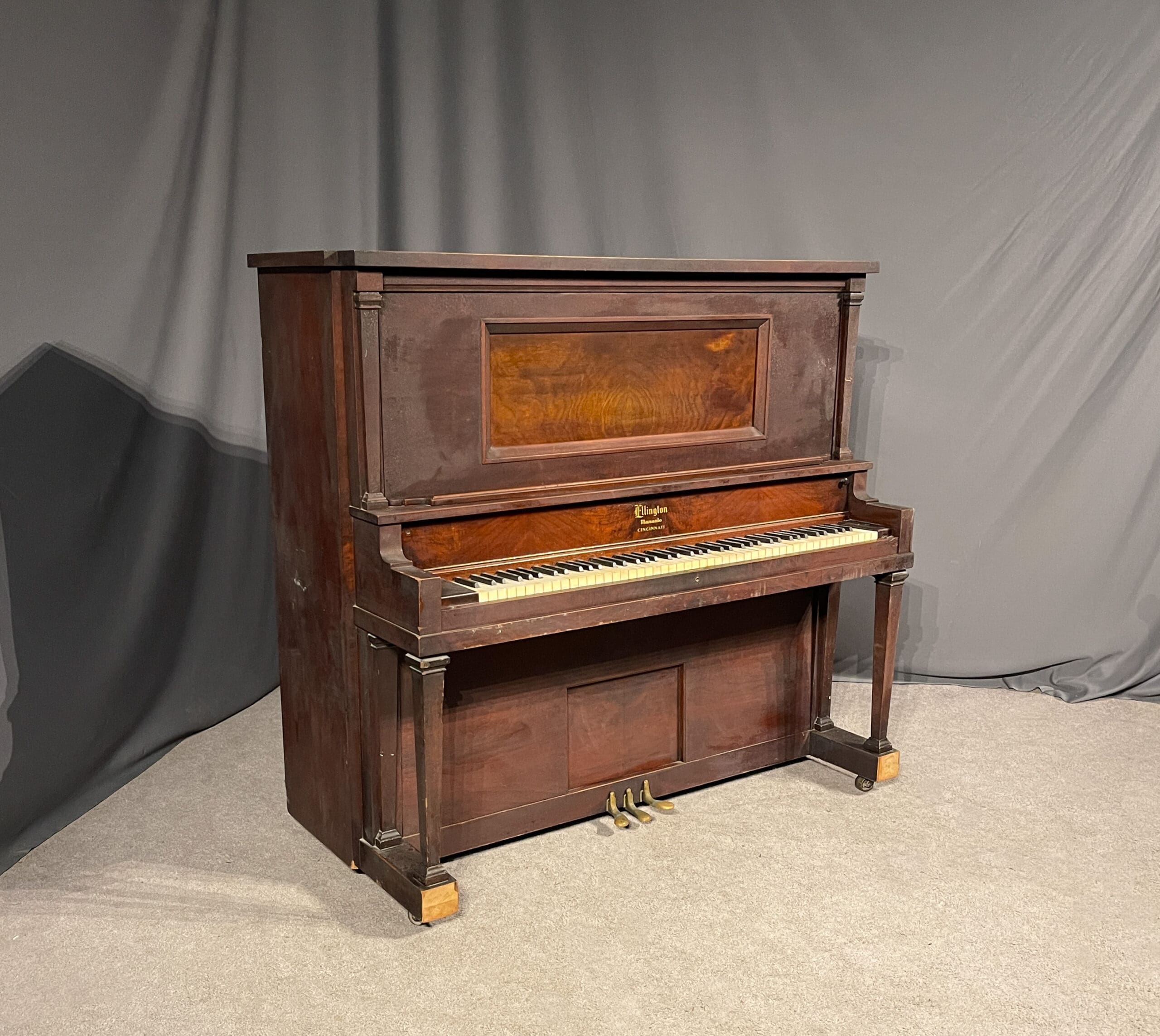 ELINGTON アップライトピアノ Walnut Ellington Upright Piano - Antique Piano Shop, Inc.