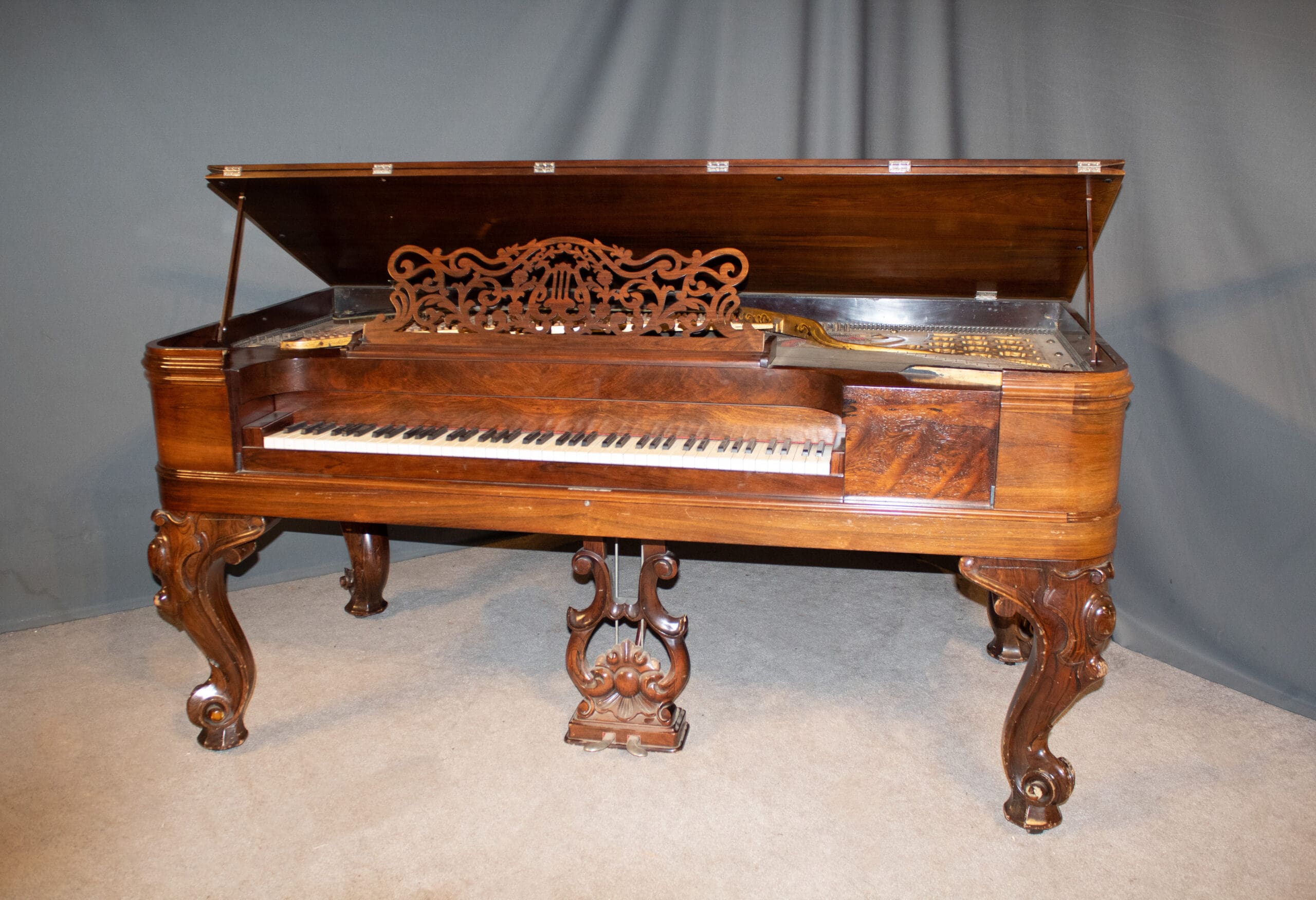 Krakauer Brothers Rococo Style Square Grand Piano | Antique Piano