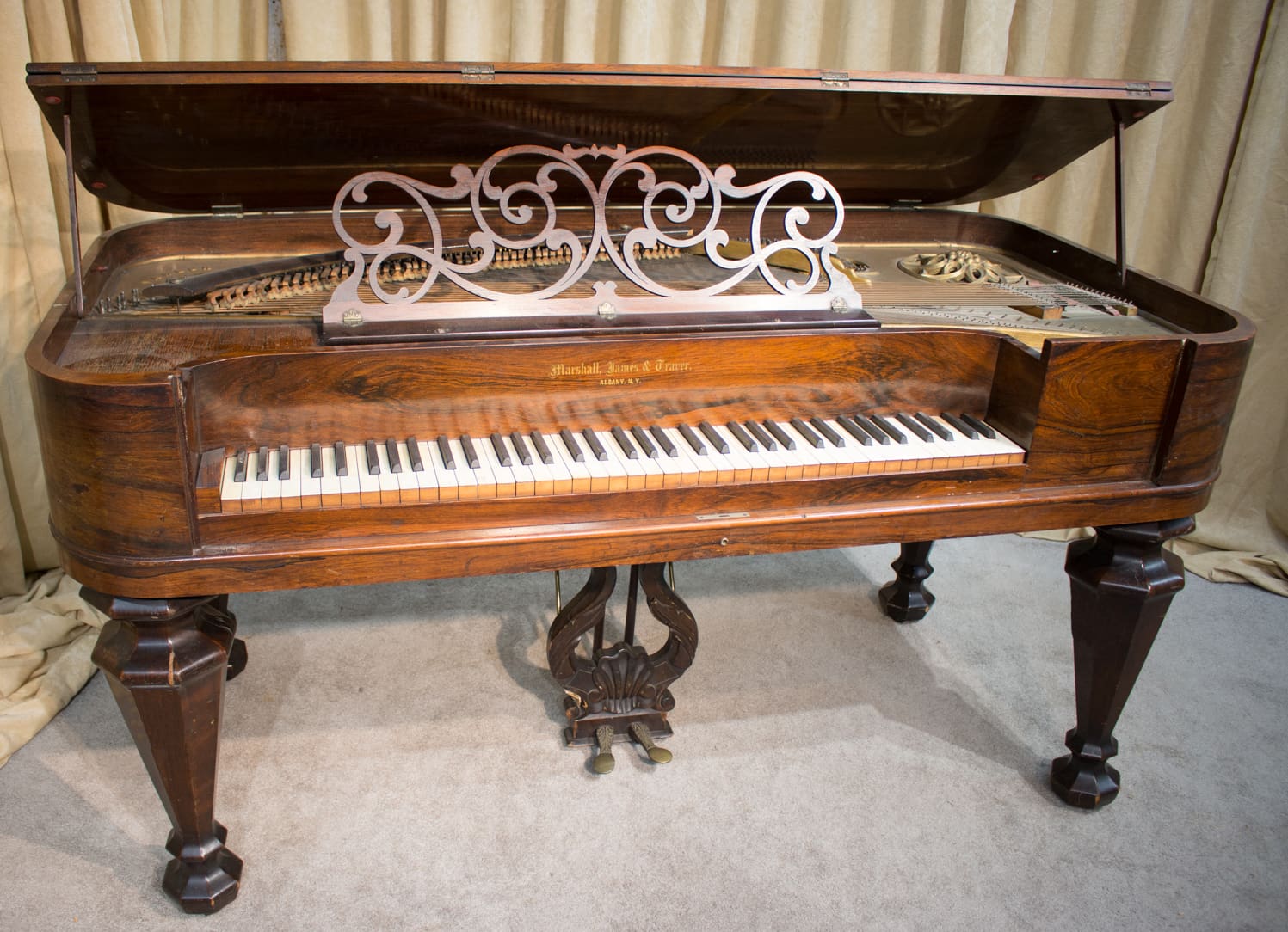 Marshall, James & Traver Square Grand Piano - Antique Piano Shop, Inc.