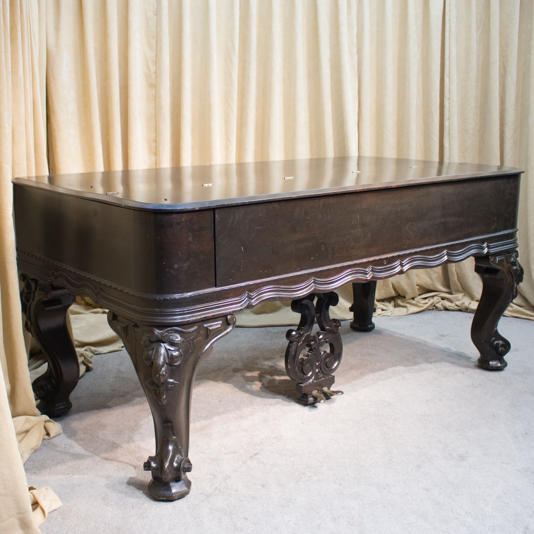 Late Model Victorian Chickering & Sons Square Piano - Antique