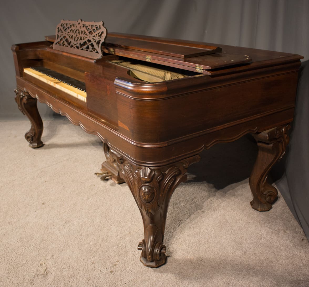 piano Hazelton Brothers Victorian Square Grand Piano - Antique Piano