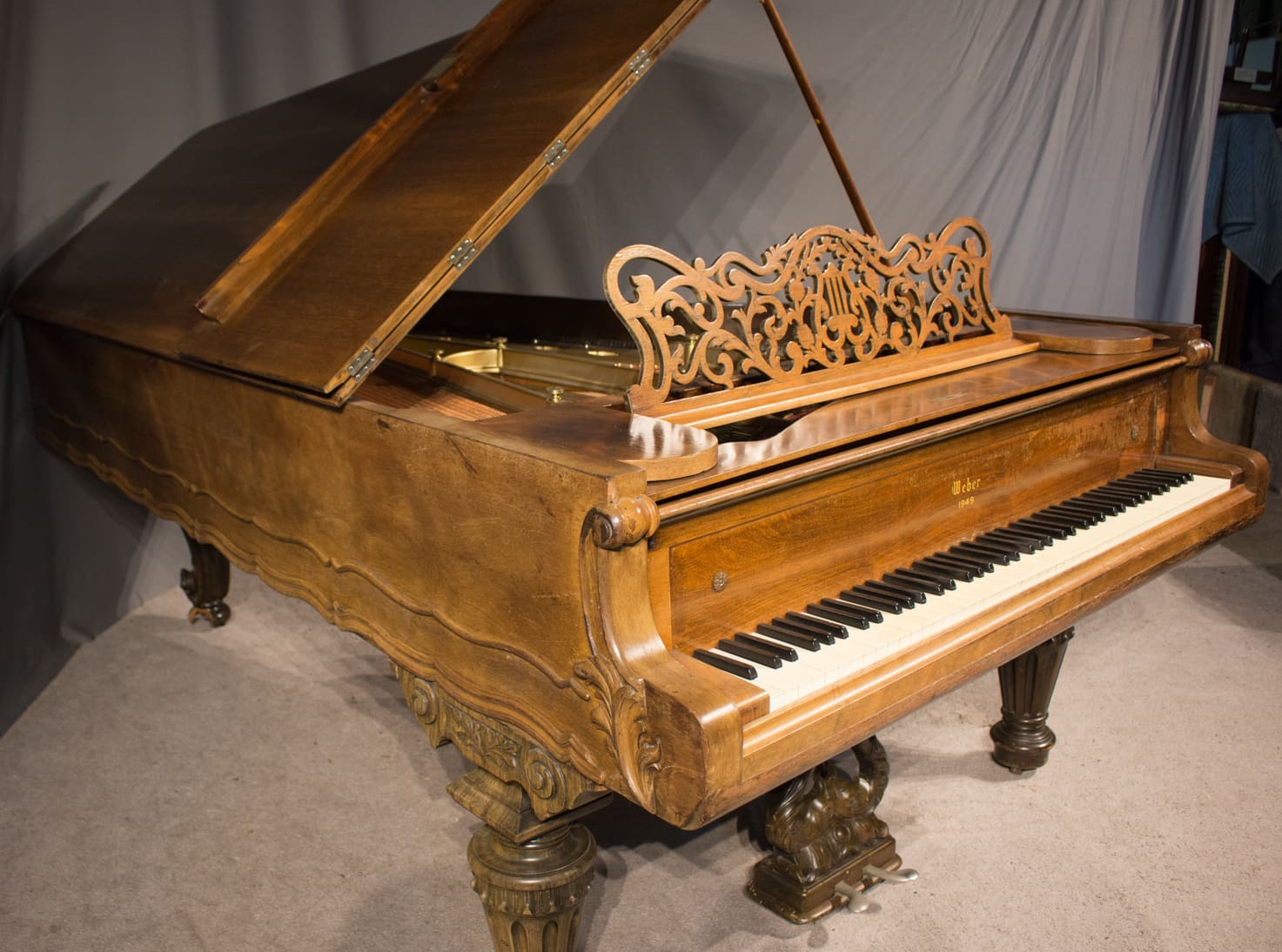 Weber Victorian Concert Grand Piano - Antique Piano Shop, Inc.