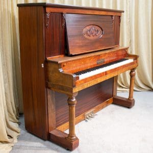 Newman Brothers Mahogany Upright Grand Piano