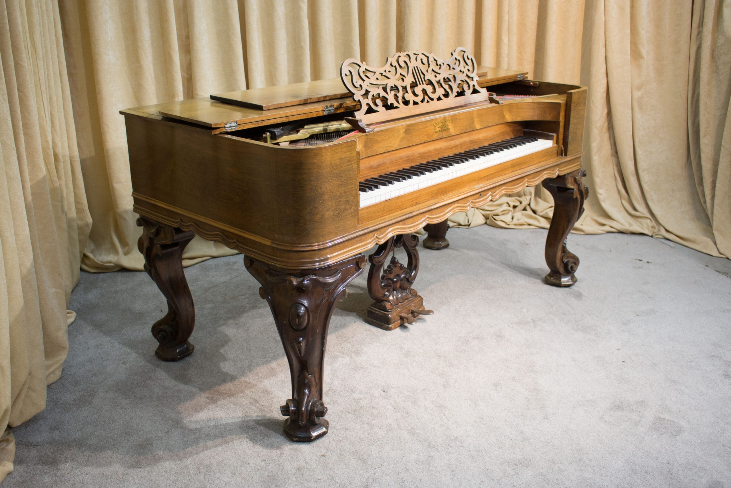 Mathushek Colibri Model Victorian Square Grand Piano - Antique