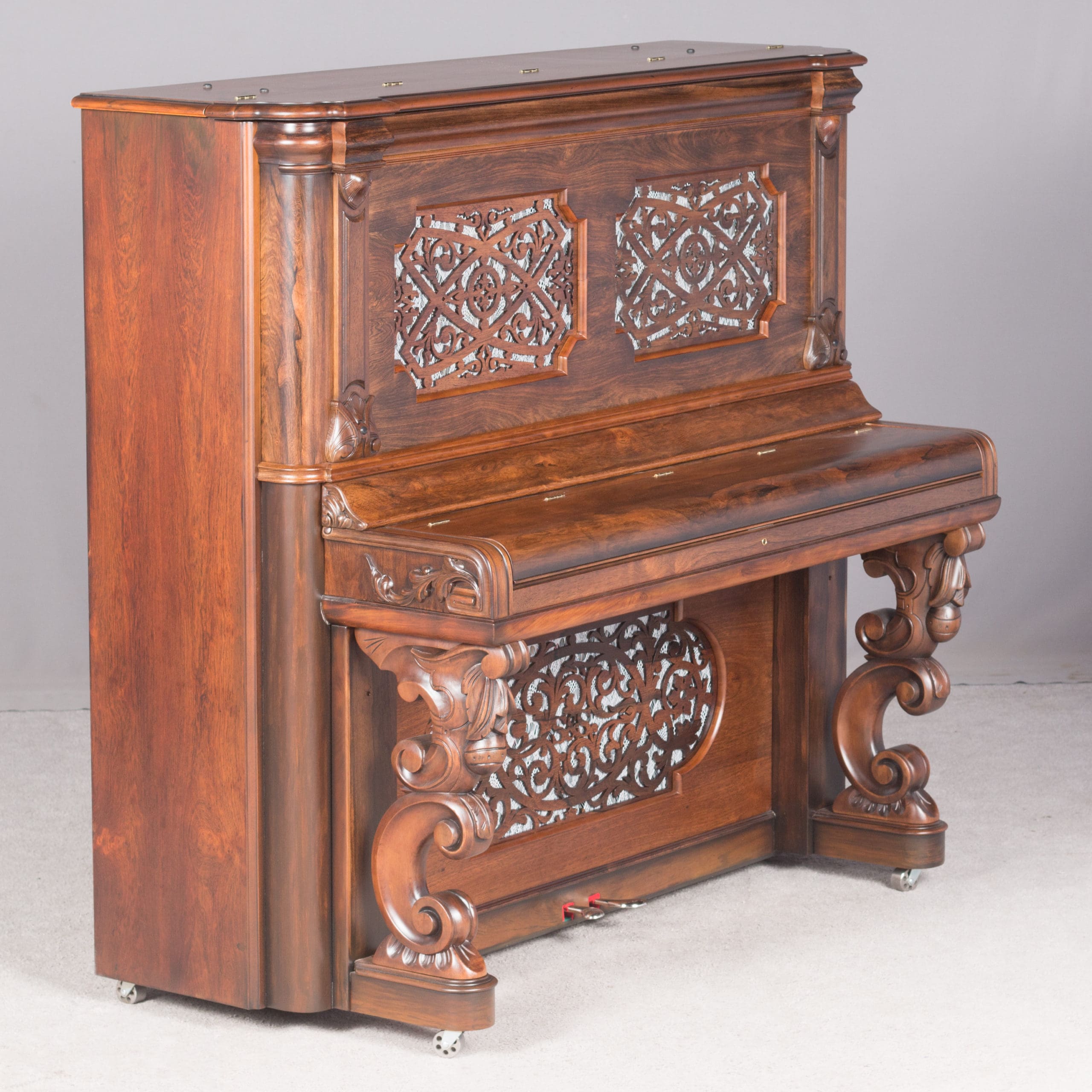 Steinway & Sons Rococo Style Victorian Upright Piano – Antique