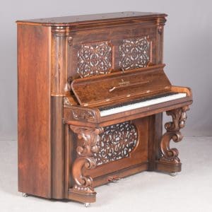 Steinway & Sons Rococo Style Victorian Upright Piano