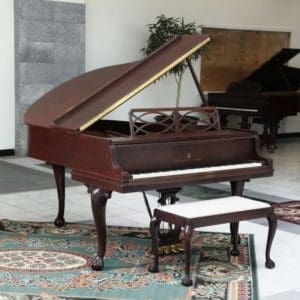Steinway & Sons Chippendale Style Model M Parlor Grand Piano