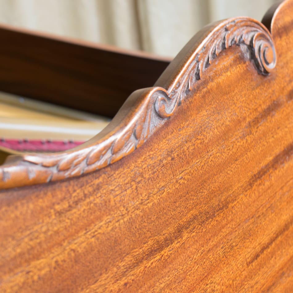 Chickering & Sons Mahogany Quarter Grand Piano - Antique Piano