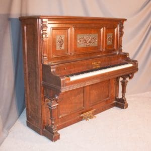 Sohmer Victorian Walnut Upright Piano