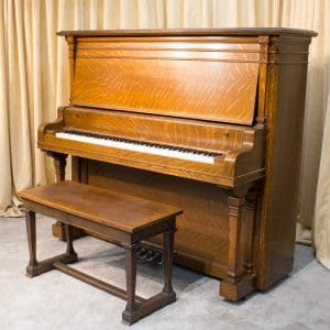 Rare Wing & Son “Style 27” 5-Pedal Upright Piano