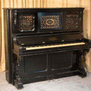 Early Crown Victorian Upright Piano