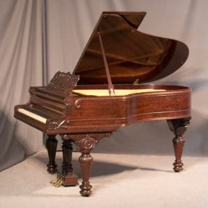 Kranich & Bach Carved Mahogany Victorian Grand Piano