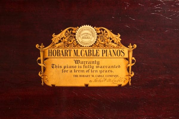 Hobart M. Cable Victorian Upright Piano – Antique Piano Shop, Inc.