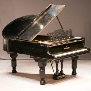 Ebony Steinway & Sons Model A Victorian Grand Piano