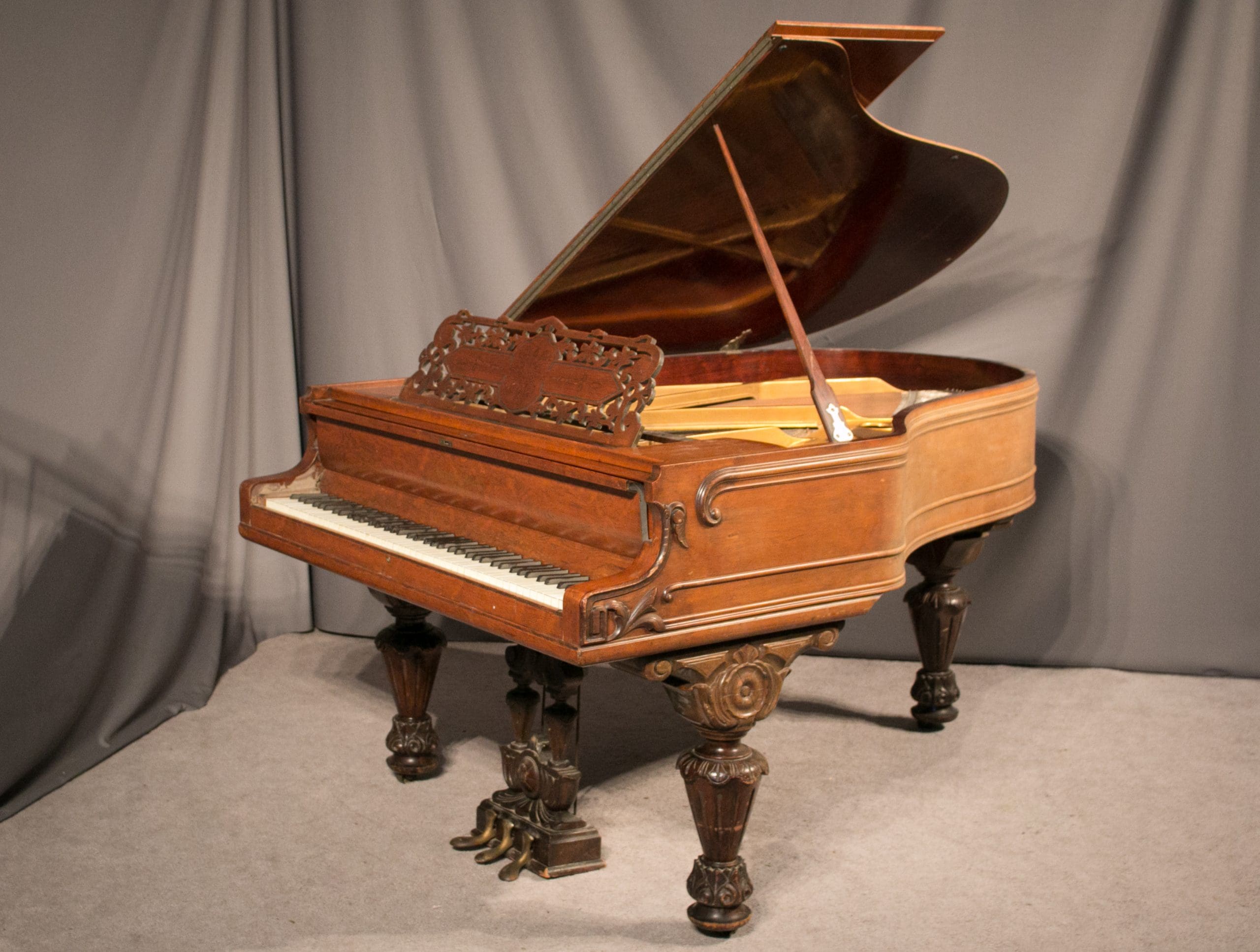 Kranich & Bach Empire Style Victorian Grand Piano - Antique Piano