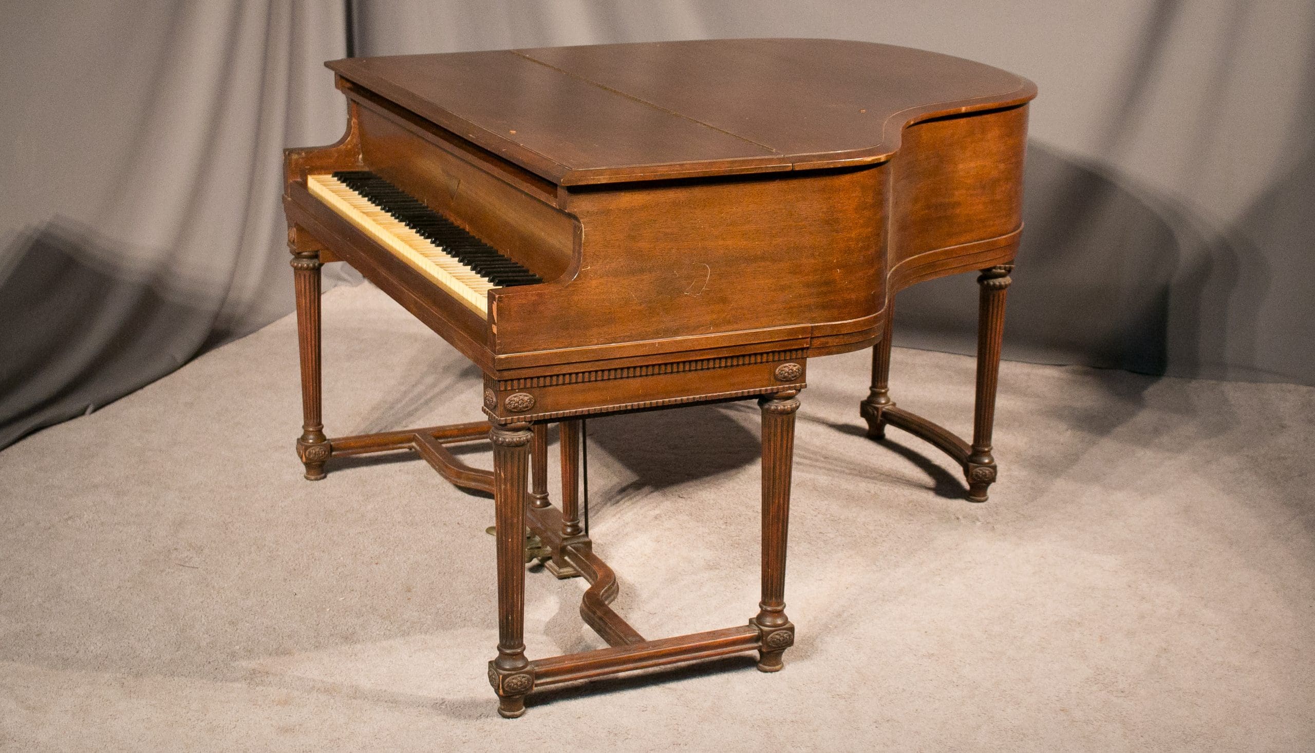 J & C Fischer Louis XVI Baby Grand Piano - Antique Piano Shop, Inc.