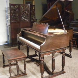 Marshall & Wendell Gothic Style Baby Grand Piano