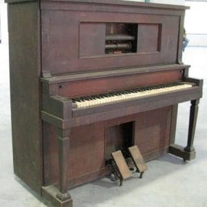 H.C. Bay Upright Walnut Player Piano