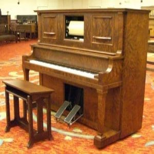 Apollophone Walnut Player Piano W/ Phonograph