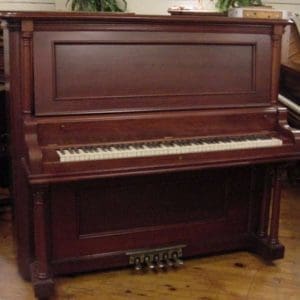 Wing & Son Mahogany Doric Model Upright Piano