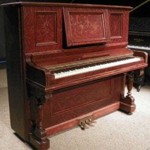 Wegman Victorian Oak Upright Piano