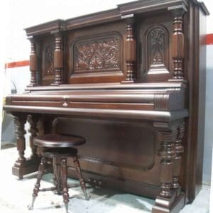 Strich & Zeidler Mahogany Upright Piano