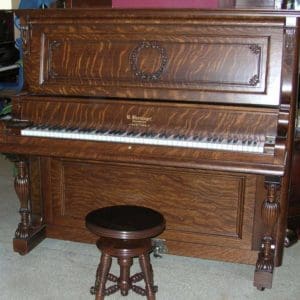 Shoninger Oak Victorian Upright Piano