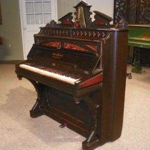 Rare Model Brand Victorian Boudoir Size Upright Piano