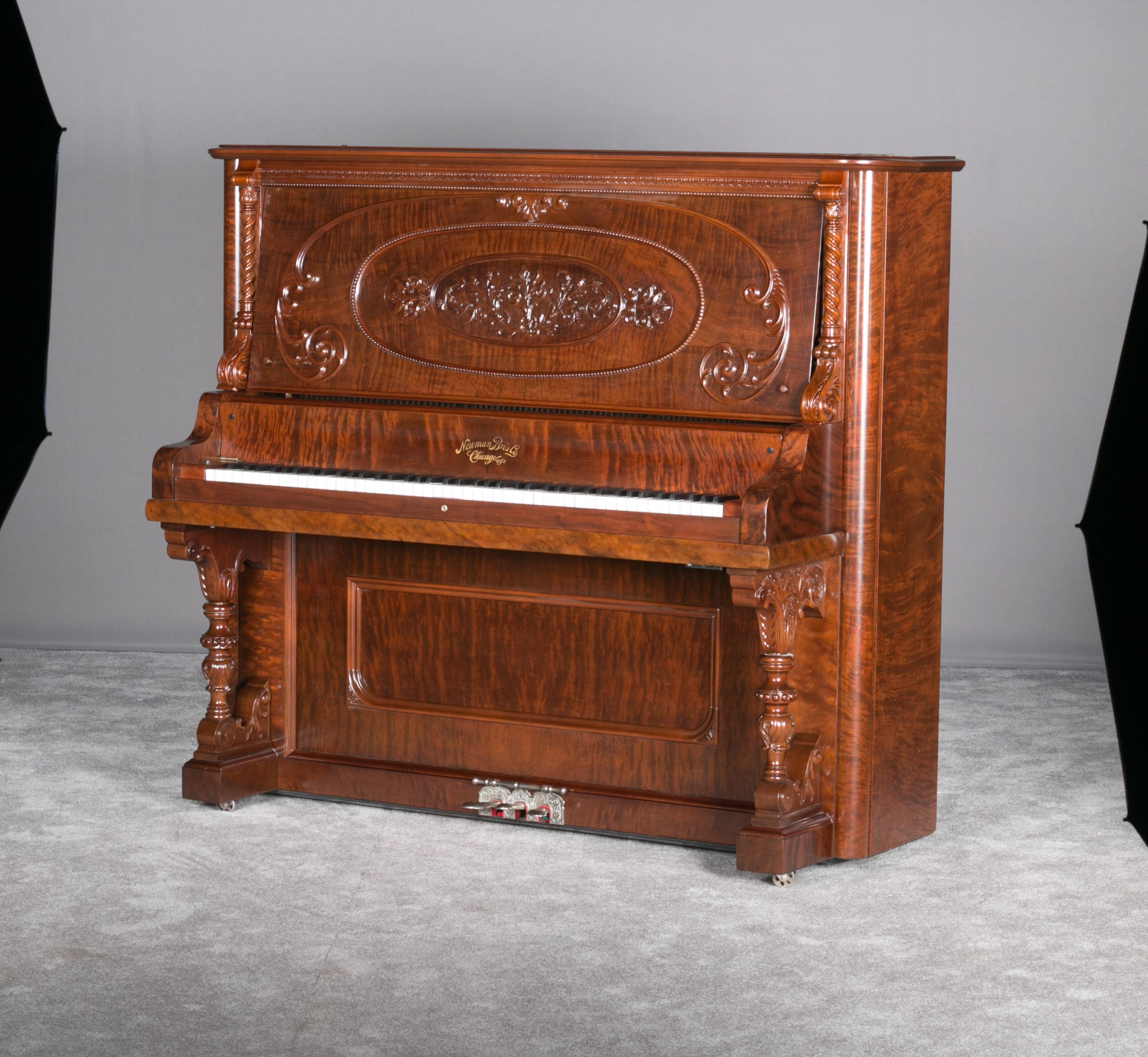Newman Brothers Victorian Upright Piano - Antique Piano Shop, Inc.