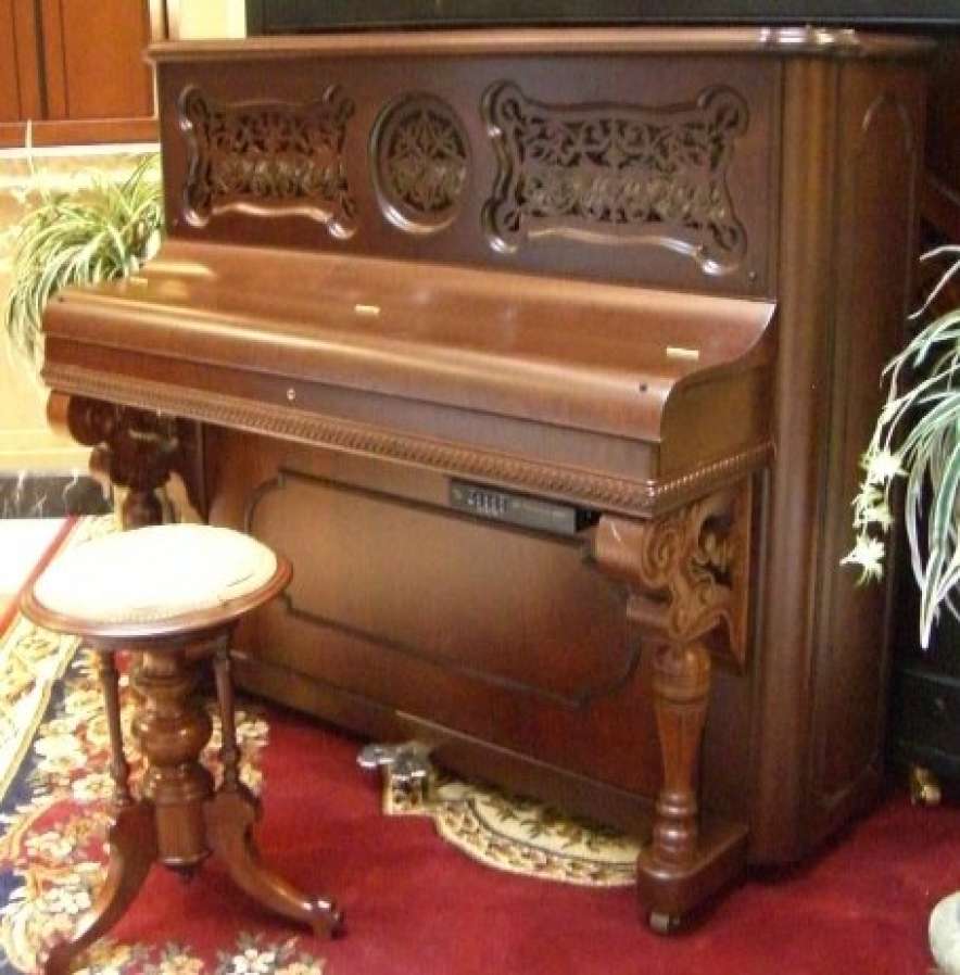 Lyon & Healy Cottage Upright Player Piano - Antique Piano Shop, Inc.