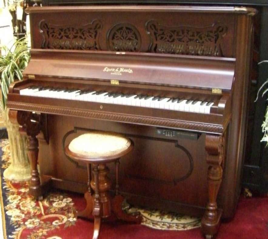 Lyon & Healy Cottage Upright Player Piano - Antique Piano Shop, Inc.