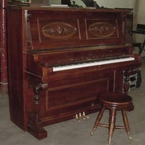 Kroeger Mahogany Upright Piano
