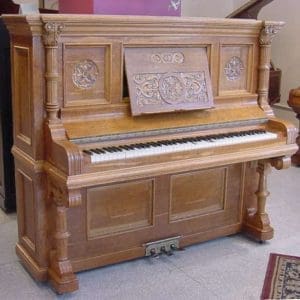 Krakauer Victorian Oak Upright Piano