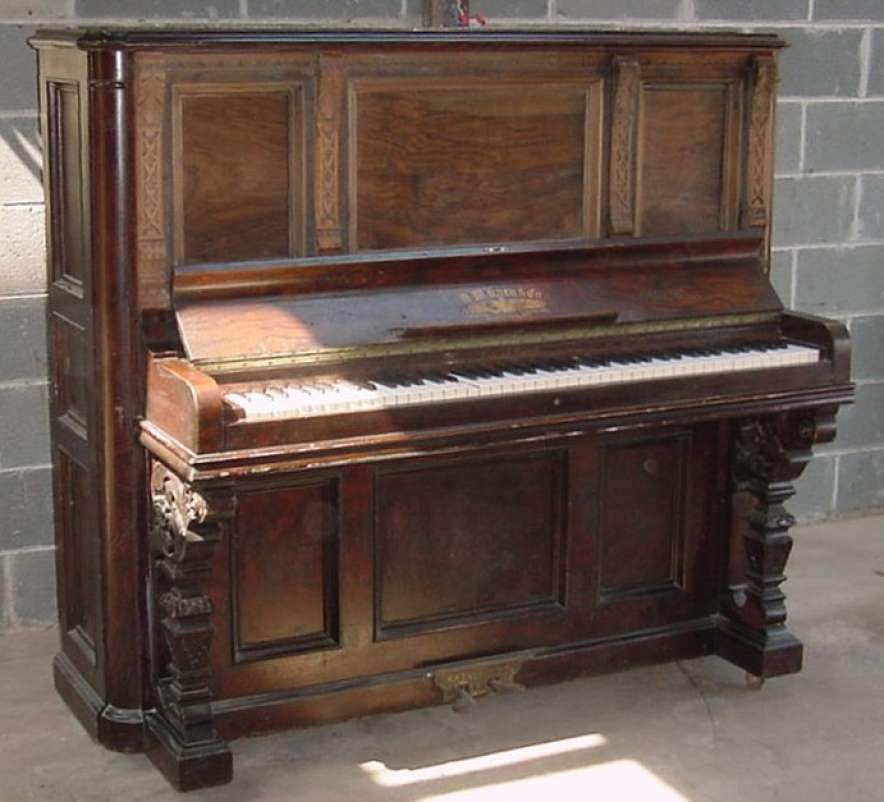 Karn Empire Revival Victorian Upright Piano - Antique Piano Shop, Inc.