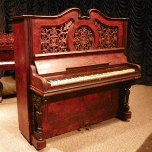 Heyl German Made Rococo Style Upright Piano