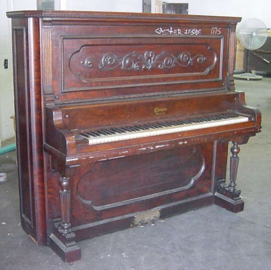 ELINGTON アップライトピアノ Ellington Victorian Upright Piano – Antique Piano Shop, Inc.