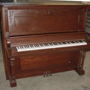 Ebersole Mahogany Upright Piano
