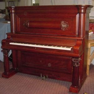 Bush & Lane Mahogany Empire Revival Upright Piano