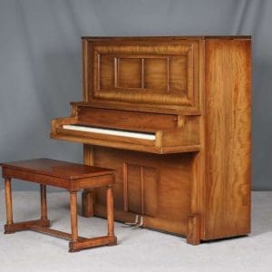 M. Schulz Mahogany Upright Piano