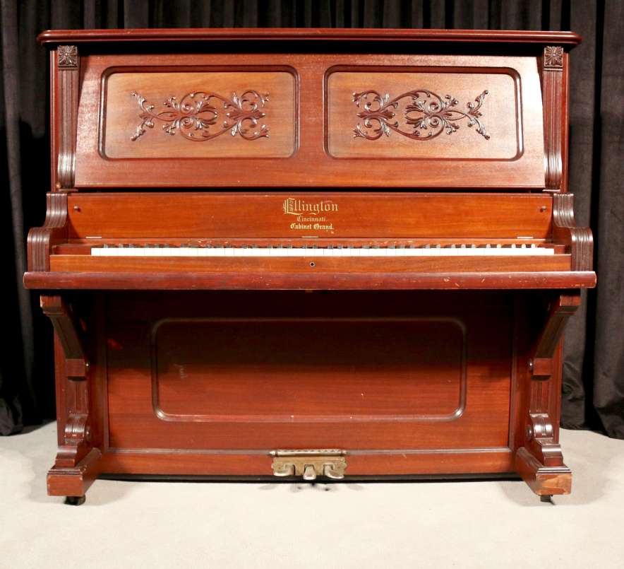 Mahogany Ellington Victorian Upright Piano - Antique Piano Shop, Inc.