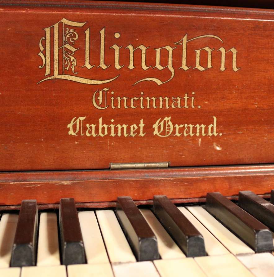 Mahogany Ellington Victorian Upright Piano - Antique Piano Shop, Inc.