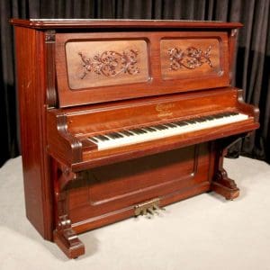 Mahogany Ellington Victorian Upright Piano