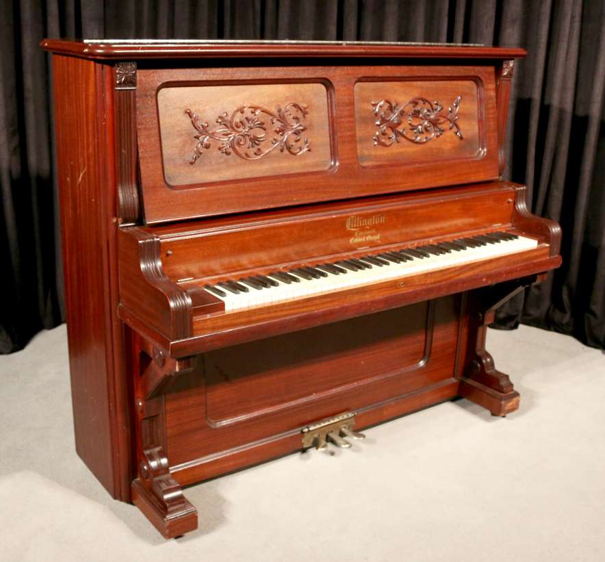 Mahogany Ellington Victorian Upright Piano - Antique Piano Shop, Inc.